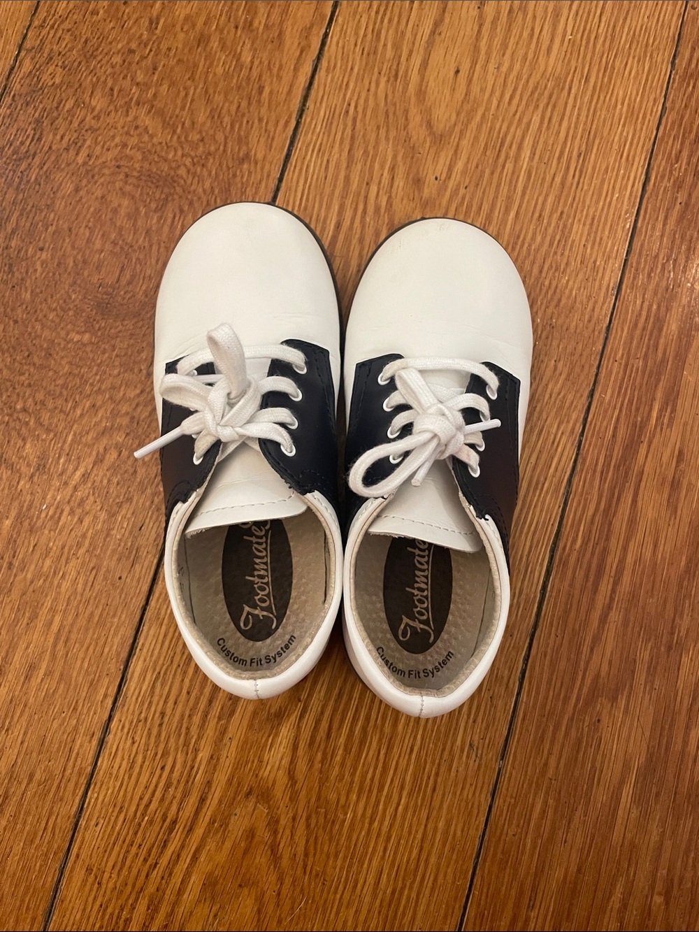 Footmates Cheer Kids Navy & White Shoes - Size 10.5 Toddler Boy